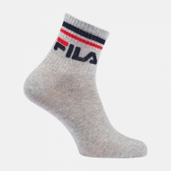Fila 3er Pack Unisex Quarter Socks grey grau