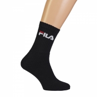 Fila 3er Pack Unisex Tennissocken schwarz