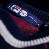 Fila Cashmere Blend Argyle Crew Neck Sweater Bild 1