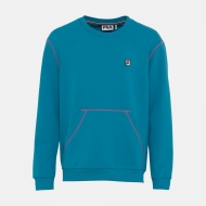 Fila Crewneck sweatshirt with kangaroo pocket and contrast stitch marine blau
