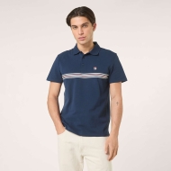 Fila DIECIMO regular heritage tape polo shirt blau