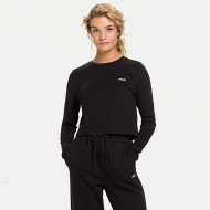 Fila Ece Cropped Longsleeve Shirt black schwarz