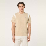 Fila EMPOLI regular blocked towelling t-shirt beige