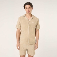 Fila EMPOLI relaxed towelling resort shirt beige