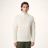 Fila GIOVANNI relaxed half-zip knit sailing sweater weiß