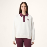 Fila LAGRIO loose polo sweatshirt weiß