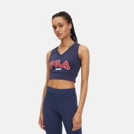 Fila LAIXI cropped V-neck top black iris black-iris