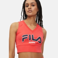 Fila LAIXI cropped V-neck top cayenne Bild 1