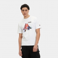 Fila Regular fit short sleeves t-shirt with mountain peak graphic white weiß
