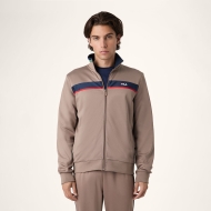 Fila SAGANO REGULAR TAPED TRACK JACKET taupe gray beige