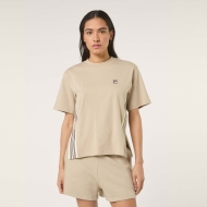 Fila SERRETTA loose heritage tape t-shirt beige
