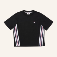 Fila SERRETTA loose heritage tape t-shirt schwarz