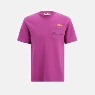Fila Short sleeves t-shirt with chest pocket purple Bild 1