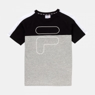 Fila Teen Boys Ferdi Blocked Tee lightgrey-melange Bild 1