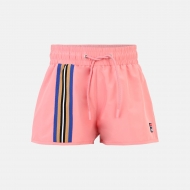 Fila Woven shorts with seven stripes tape detail pink pink