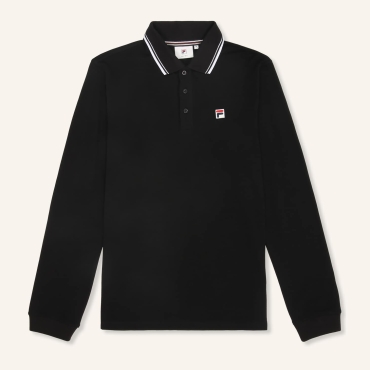 Fila BIELLA regular tipped long sleeve polo shirt 