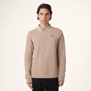 Fila BIELLA regular tipped long sleeve polo shirt 