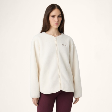 Fila CASSIANO relaxed teddy fleece jacket 