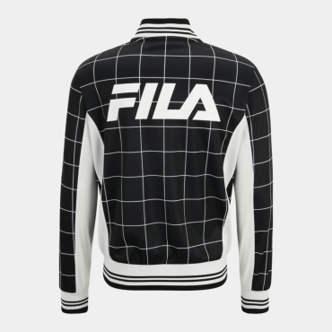 Fila Check allover print settanta jacket black/white 