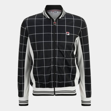 Fila Check allover print settanta jacket black/white 
