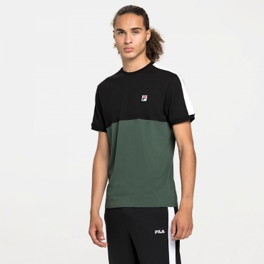 Fila Cian Blocked Tee black-sycamore 