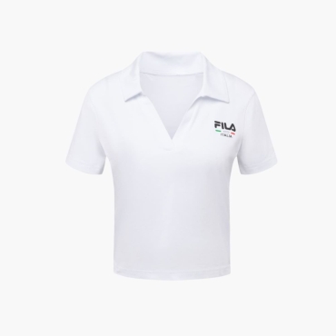 Fila Cropped polo shirt white 