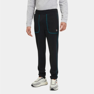 Fila Cuffed sweatpants with contrast stitching black 