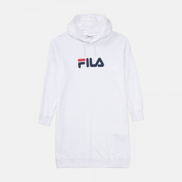 Fila Elish Oversized Hoody Dress white 