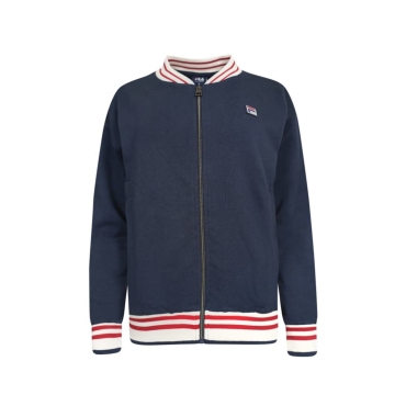 Fila FULL ZIP COTTON BRUSHED FLEECE Navy 