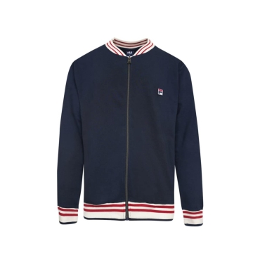 Fila FULL ZIP COTTON BRUSHED FLEECE Navy 
