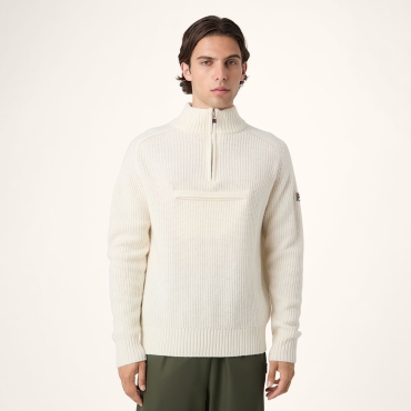 Fila GIOVANNI relaxed half-zip knit sailing sweater 