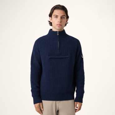 Fila GIOVANNI relaxed half-zip knit sailing sweater 