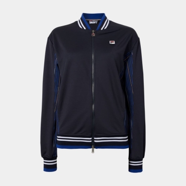 Fila Knit fabric settanta jacket with printed inserts navy 