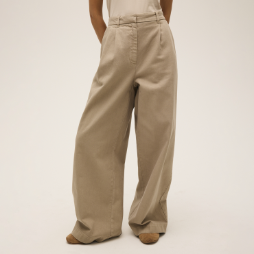 Fila LAMON wide pleated woven trousers 