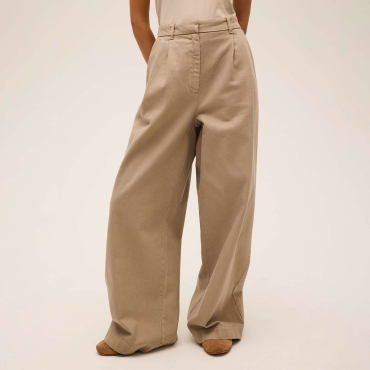 Fila LAMON wide pleated woven trousers 