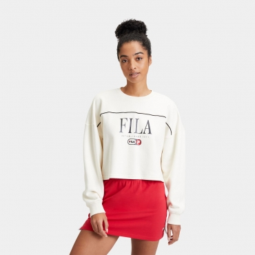 Fila LEWISTOWN crew sweat Antique White 