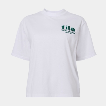Fila LINYI graphic tee bright white 