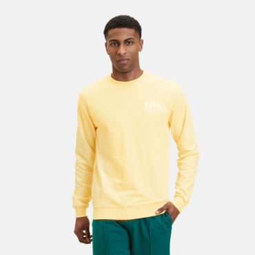 Fila LISBON graphic crew sweat french vanilla 