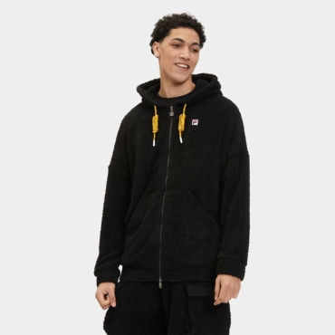 Fila Oversize terry fabric hoodie black 