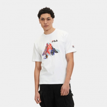 Fila Regular fit short sleeves t-shirt with mountain peak graphic white 