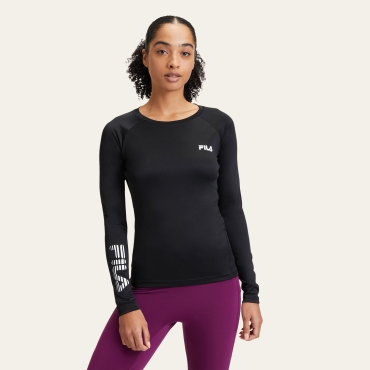 Fila ROBBIATE running shirt Black 
