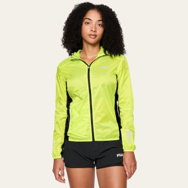Fila RONCADELLE packable running jacket Acid Lime-Black 