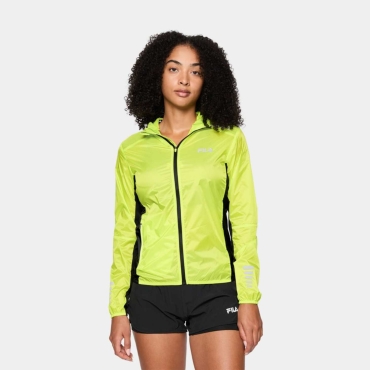 Fila RONCADELLE packable running jacket Acid Lime-Black 