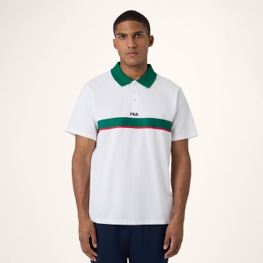 Fila SAGANO relaxed taped polo shirt 