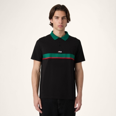 Fila SAGANO relaxed taped polo shirt 