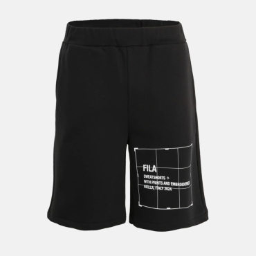 Fila Sweatshorts with size pockets and transfer detail black 
