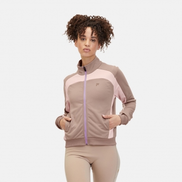 Fila TISENS track jacket mocha meringue-silver peony 