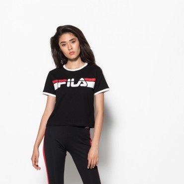 Fila Ashley Cropped Tee black-white 