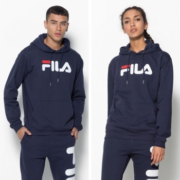 Fila Classic Pure Hoody Kangaroo black-iris 