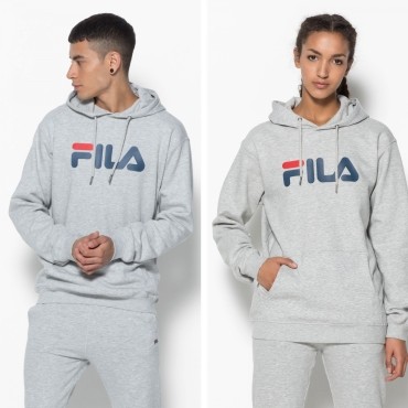 Fila Classic Pure Hoody Kangaroo lightgrey-melange 
